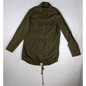 Forever 21 Women's Jacket Size S Oversized Army Green Military
